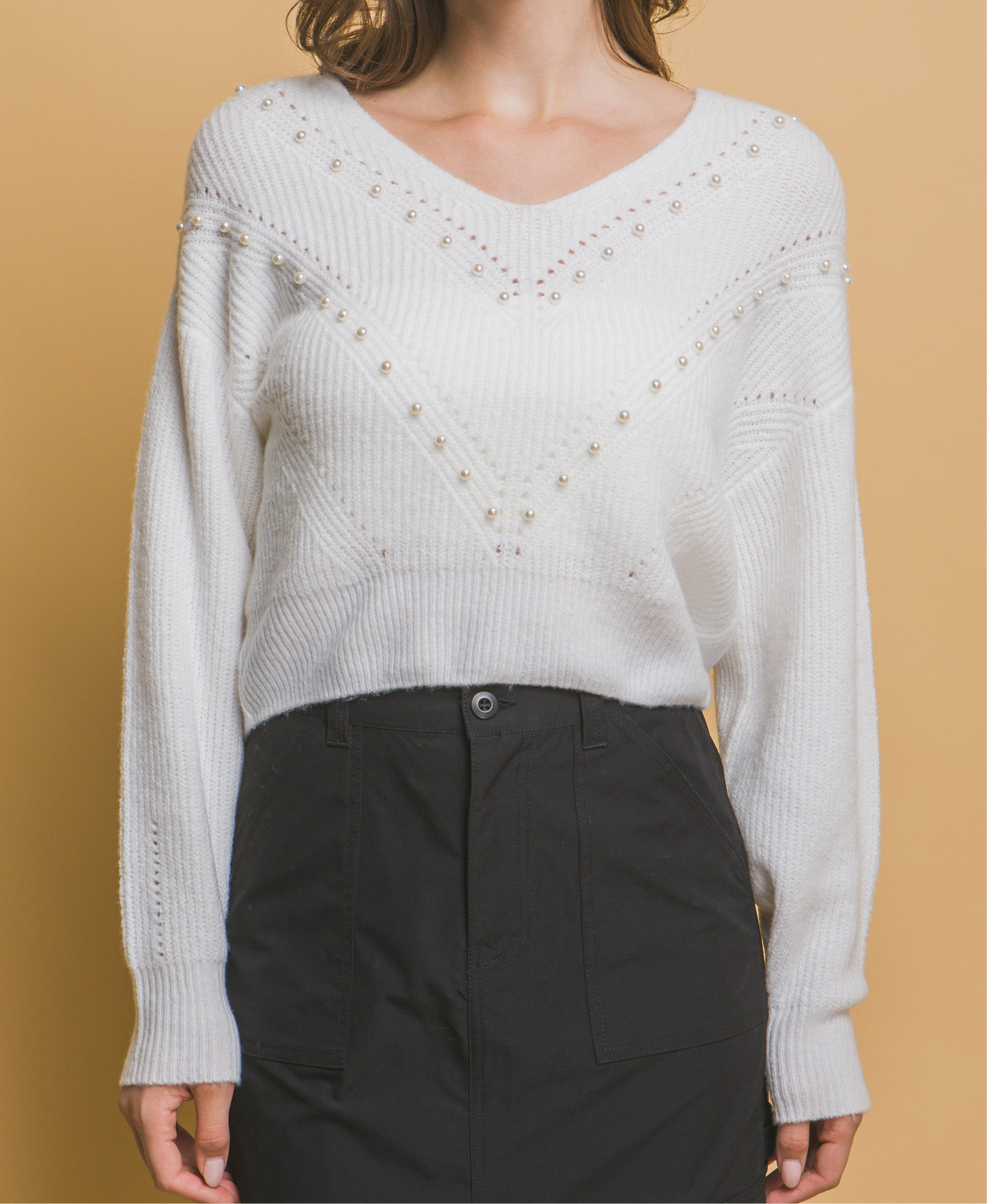 Pearl Details Sweater