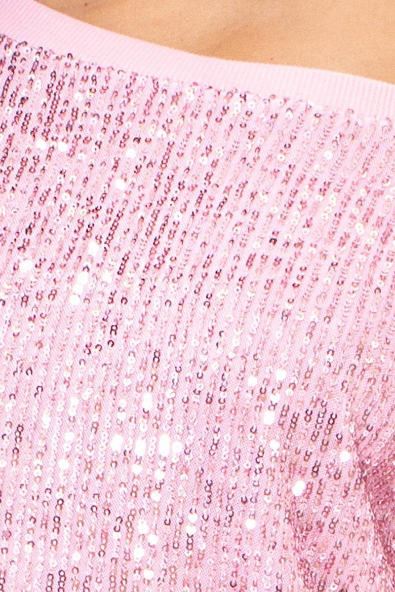 Sequin Boxy Mini Dress