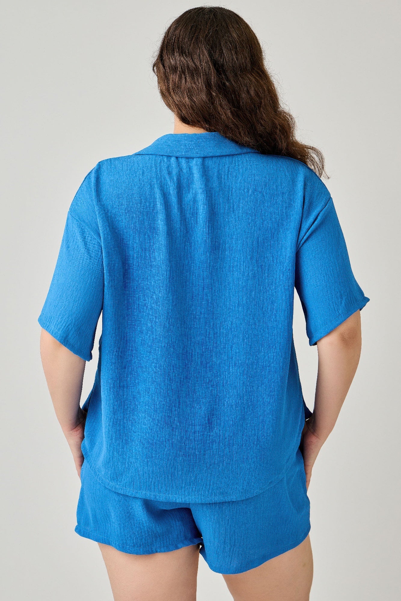 2pc Linen Airflow Btn Down Set