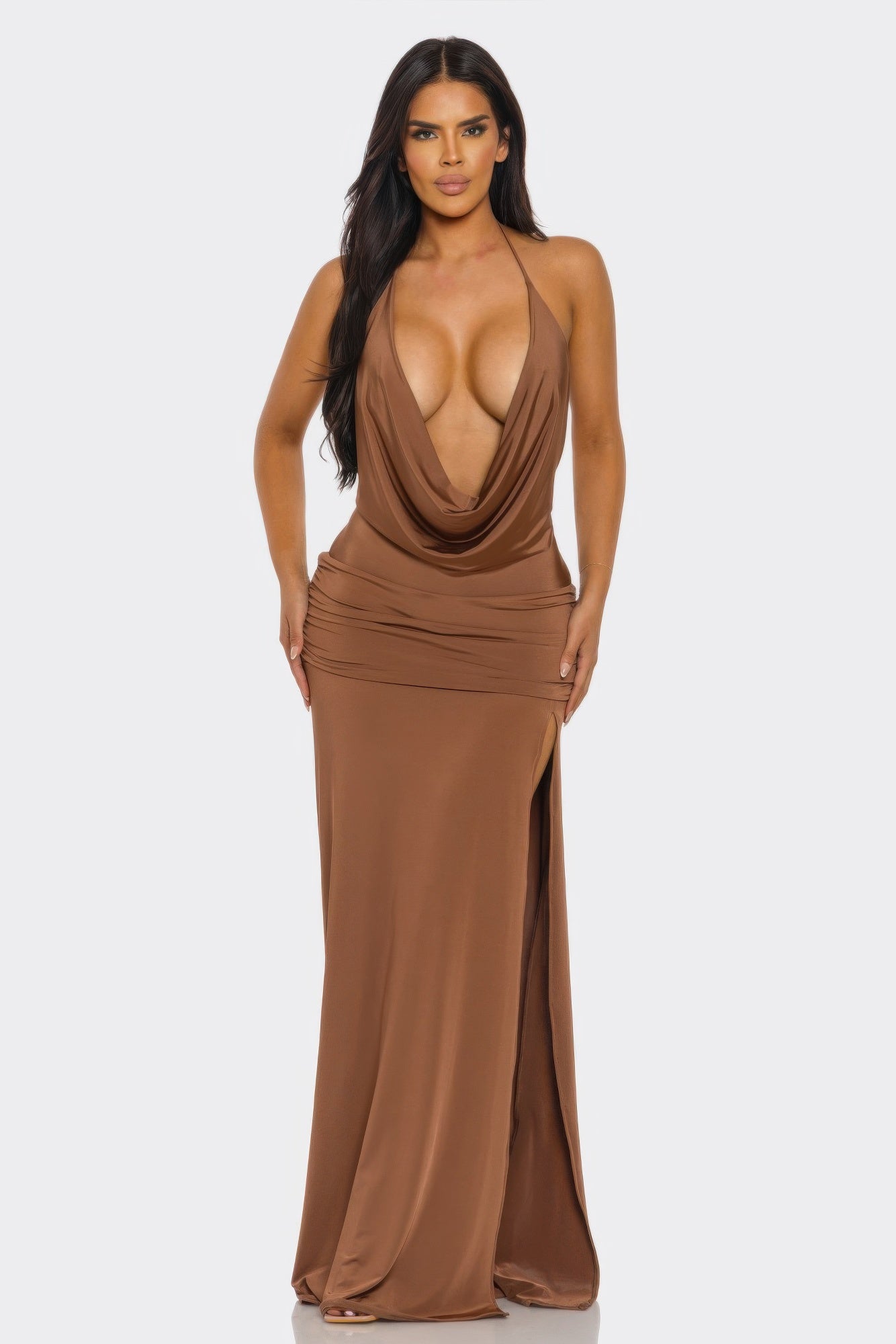 Eclipse Drape Maxi Gown – Shannel's Closet