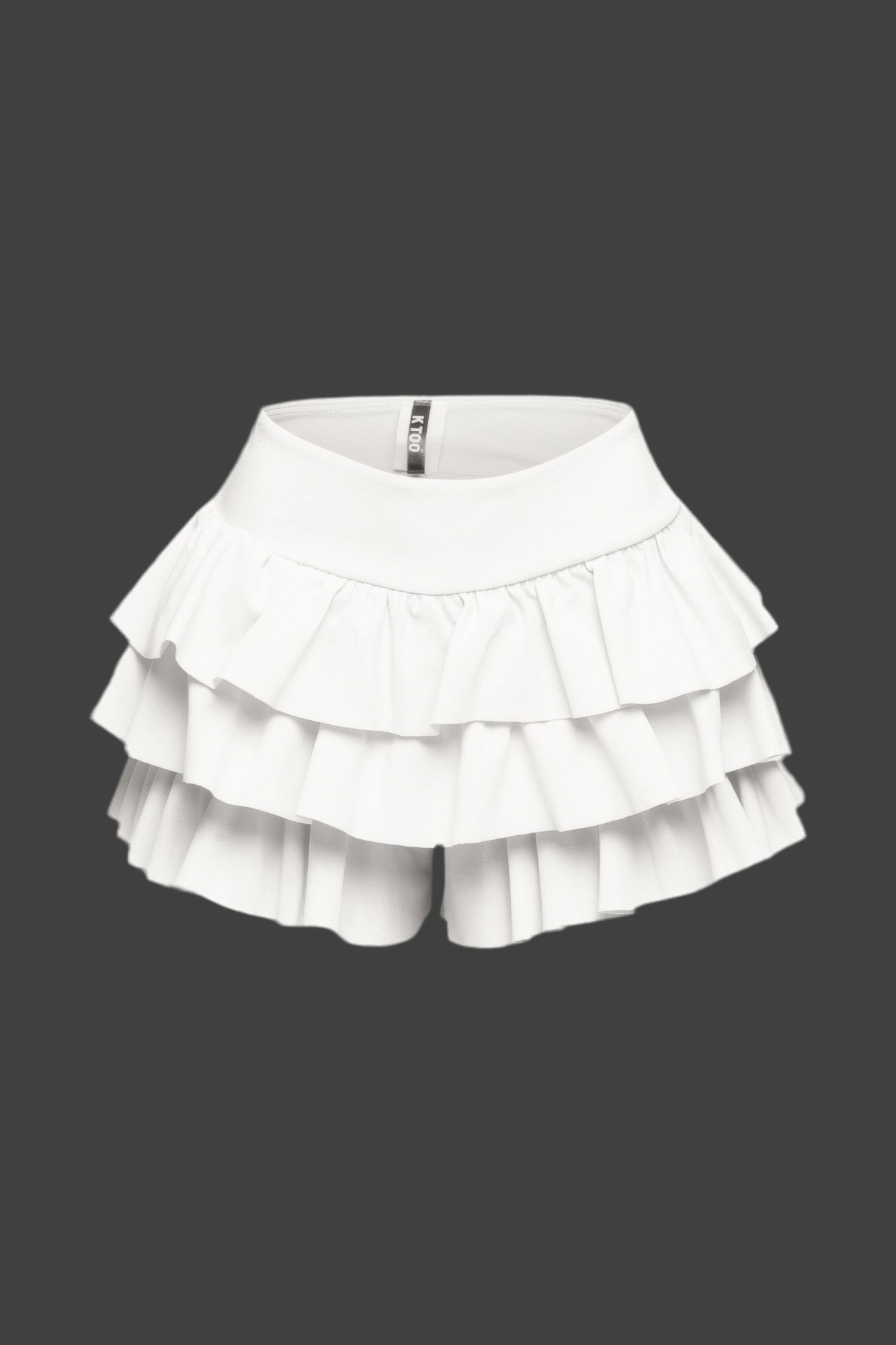 Solid Ruffled Shorts