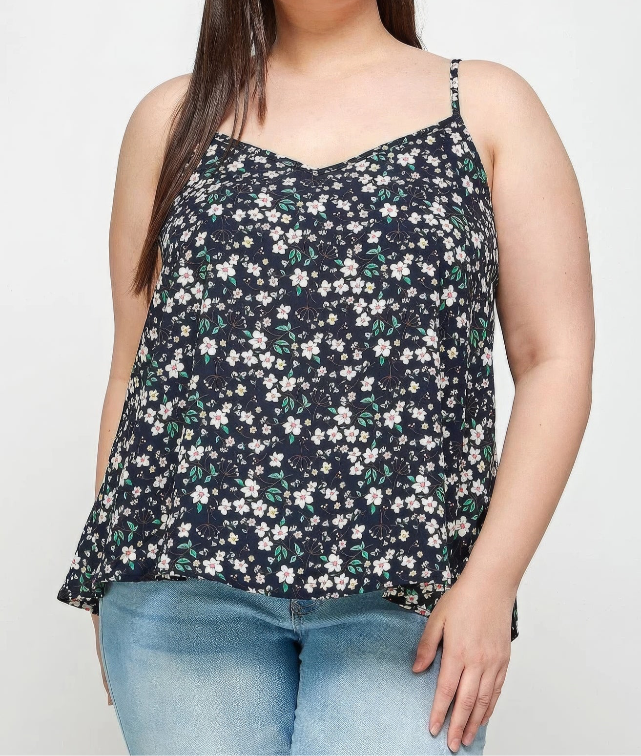 Ditsy Floral Print Cami Top