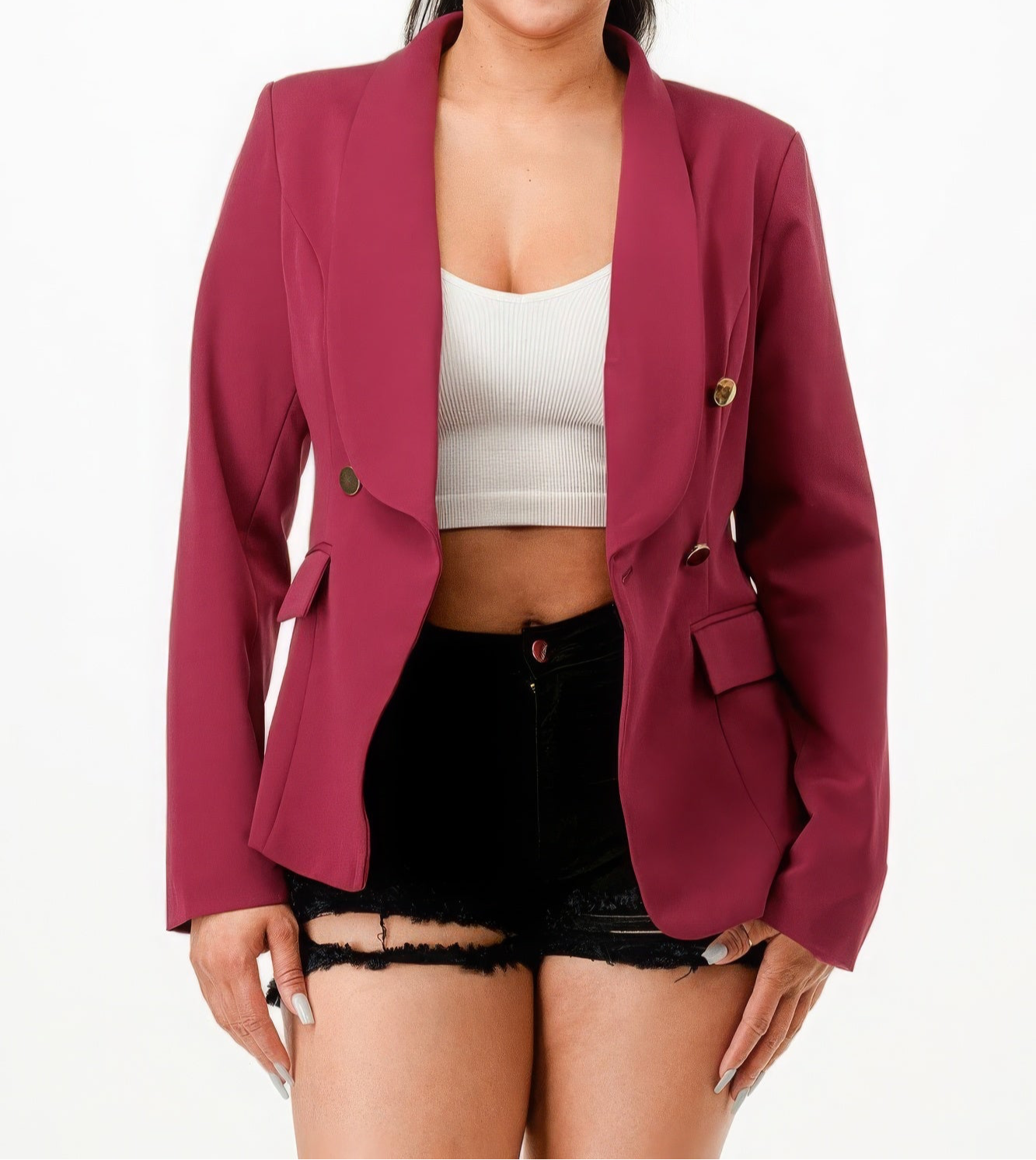 Double Breasted Blazer Jacket