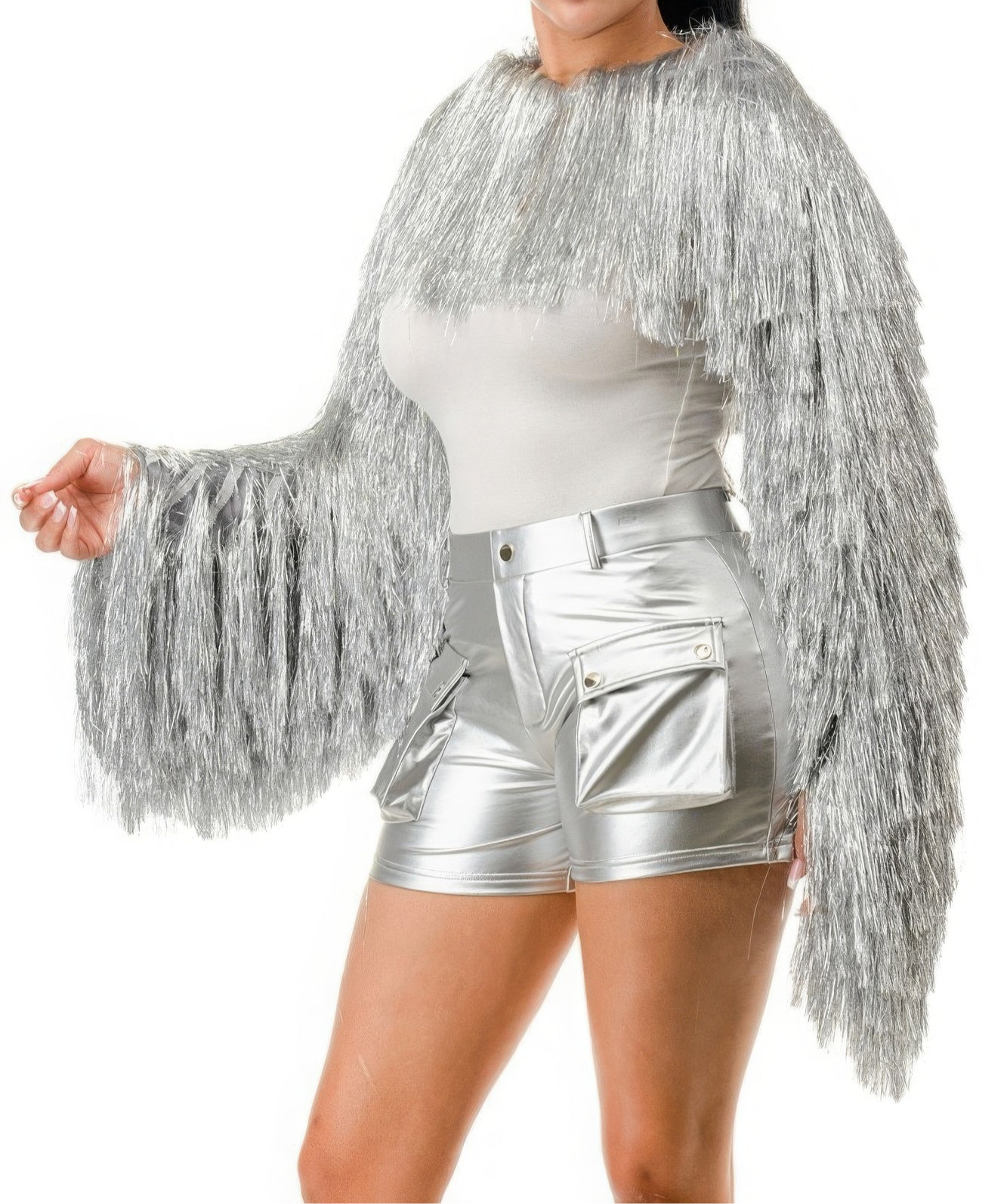 Metallic Tinsel Bolero