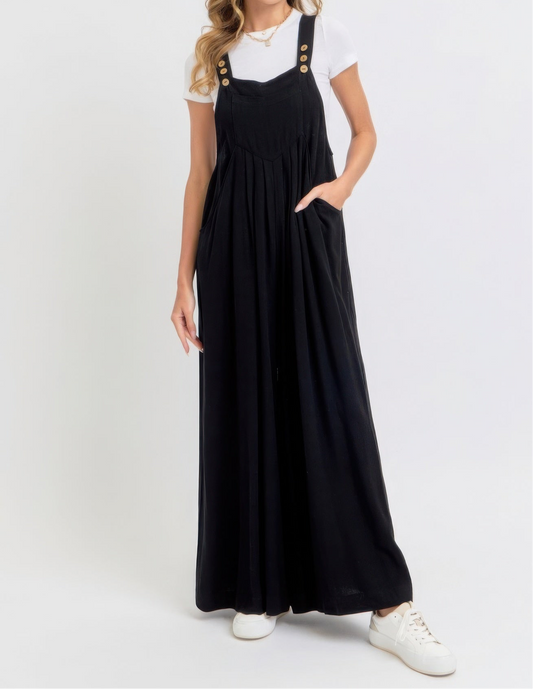 Overall Wide Leg Jumpsuit