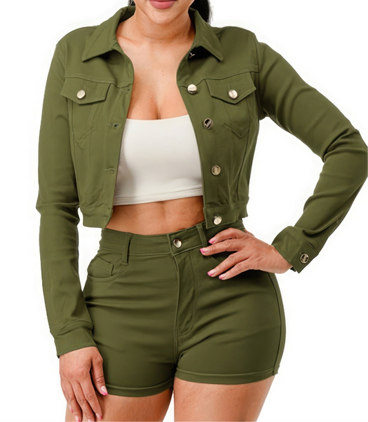 Super Stretchy Cropped Jacket