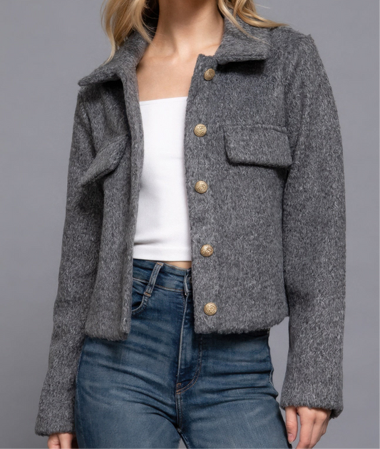 Teddy Fleece Short Jacket