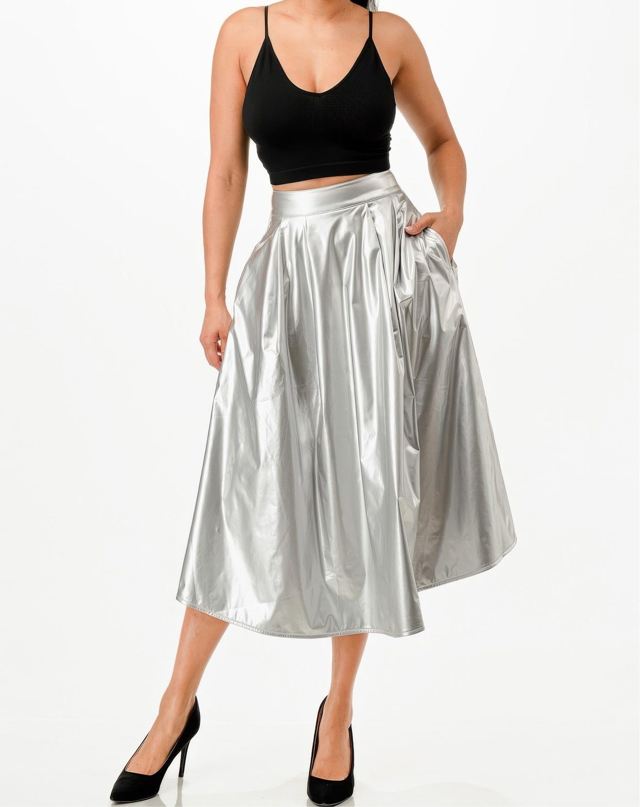 Midi Skirt With Pockets