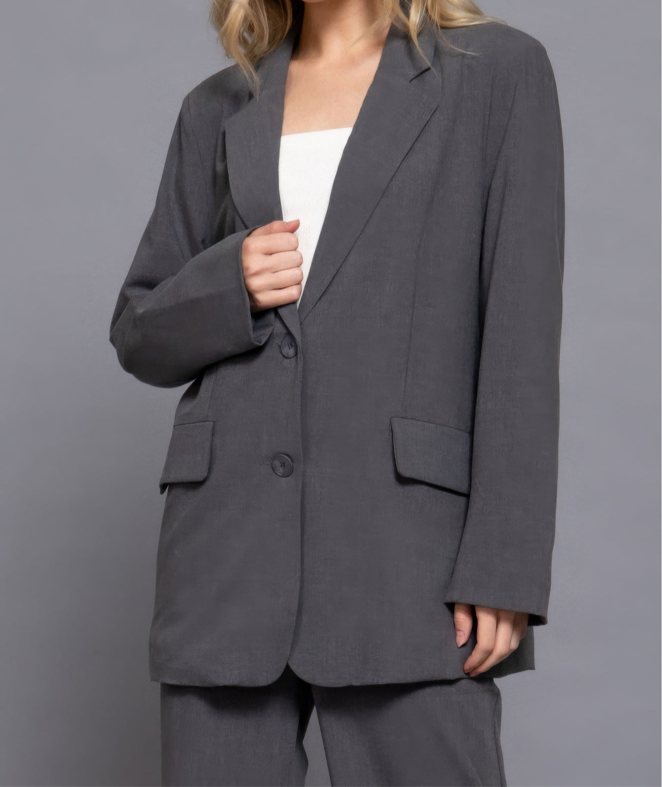 Front Button Closure Blazer