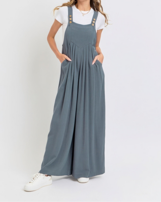 Overall Wide Leg Jumpsuit