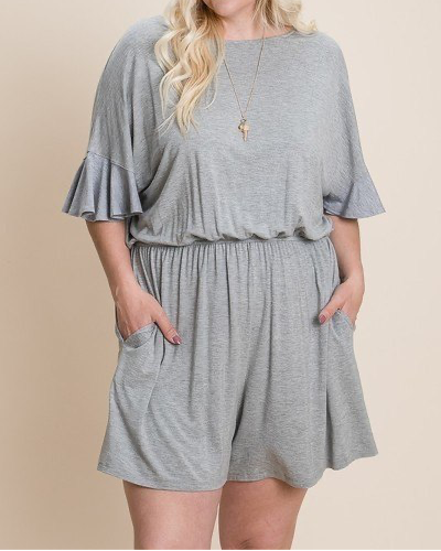 Solid Rayon Modal Mini Romper