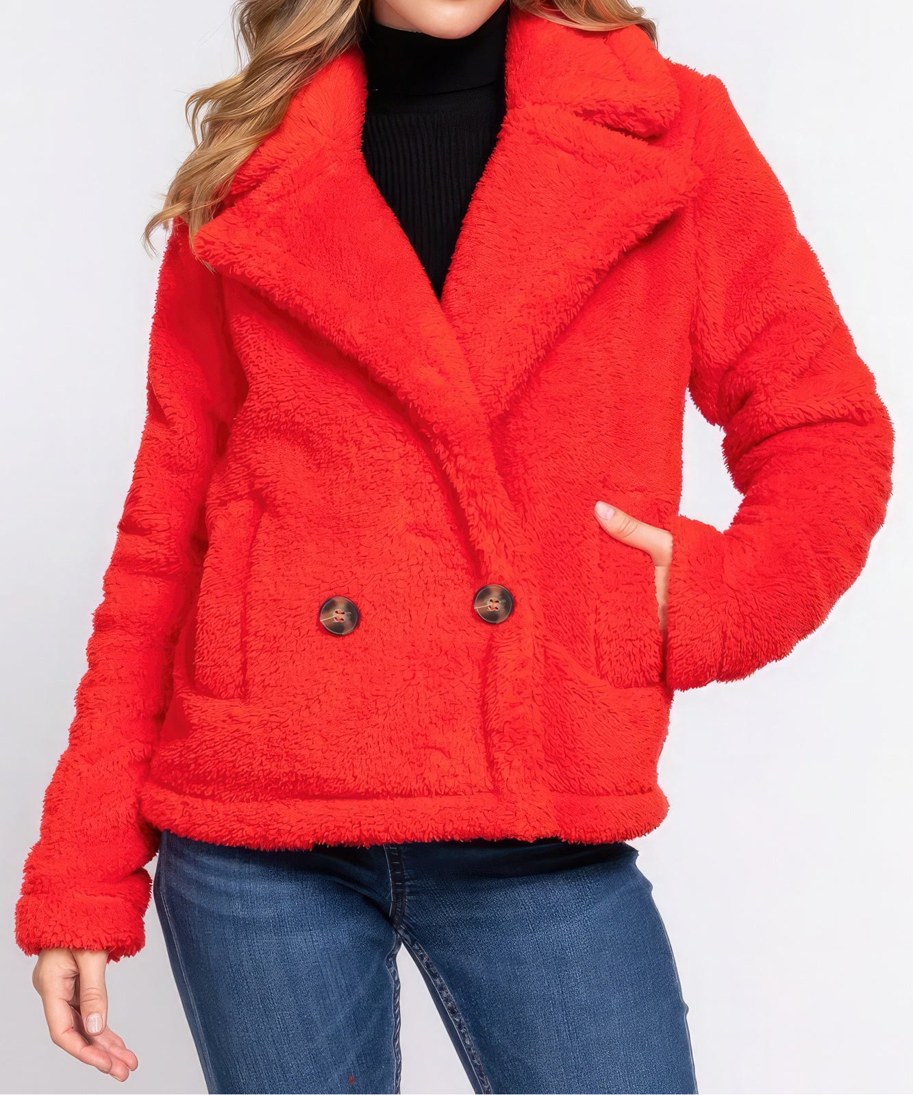 Faux Fur Sherpa Jacket