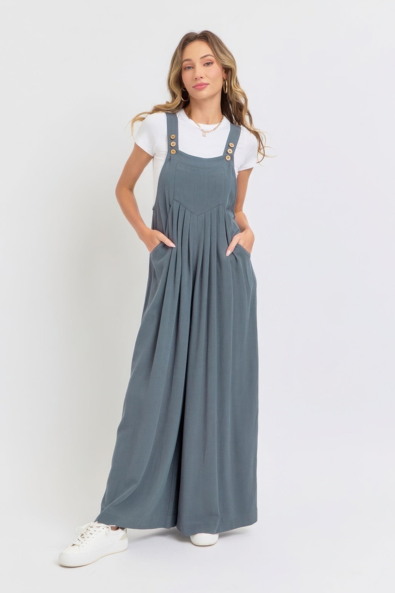 Overall Wide Leg Jumpsuit