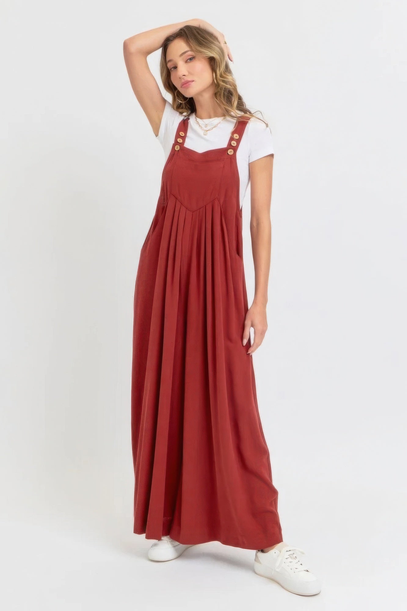 Overall Wide Leg Jumpsuit