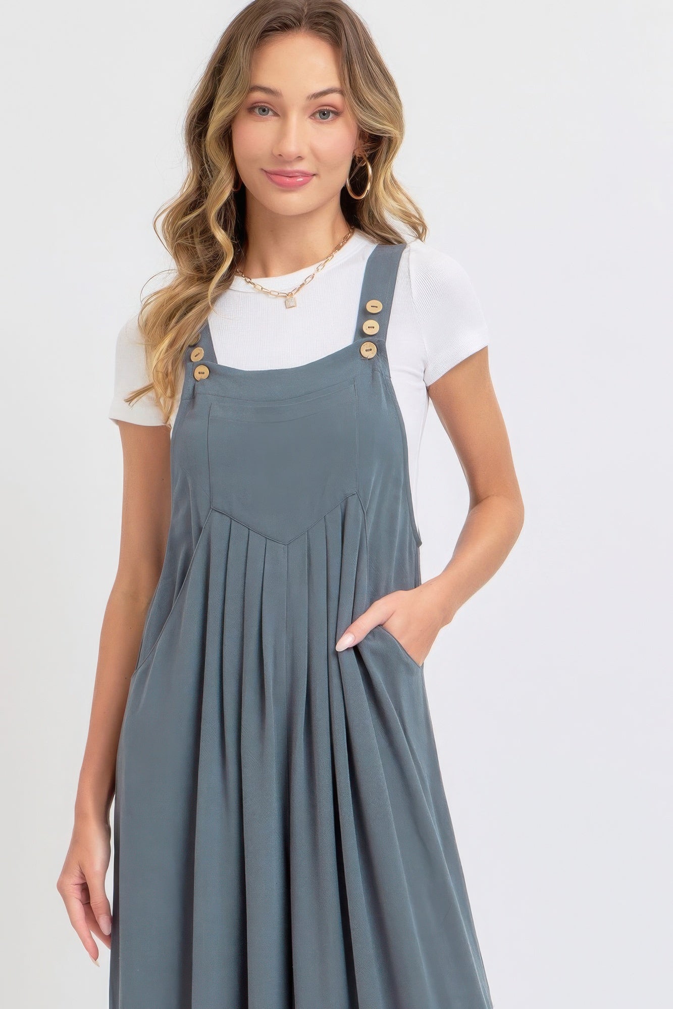 Overall Wide Leg Jumpsuit