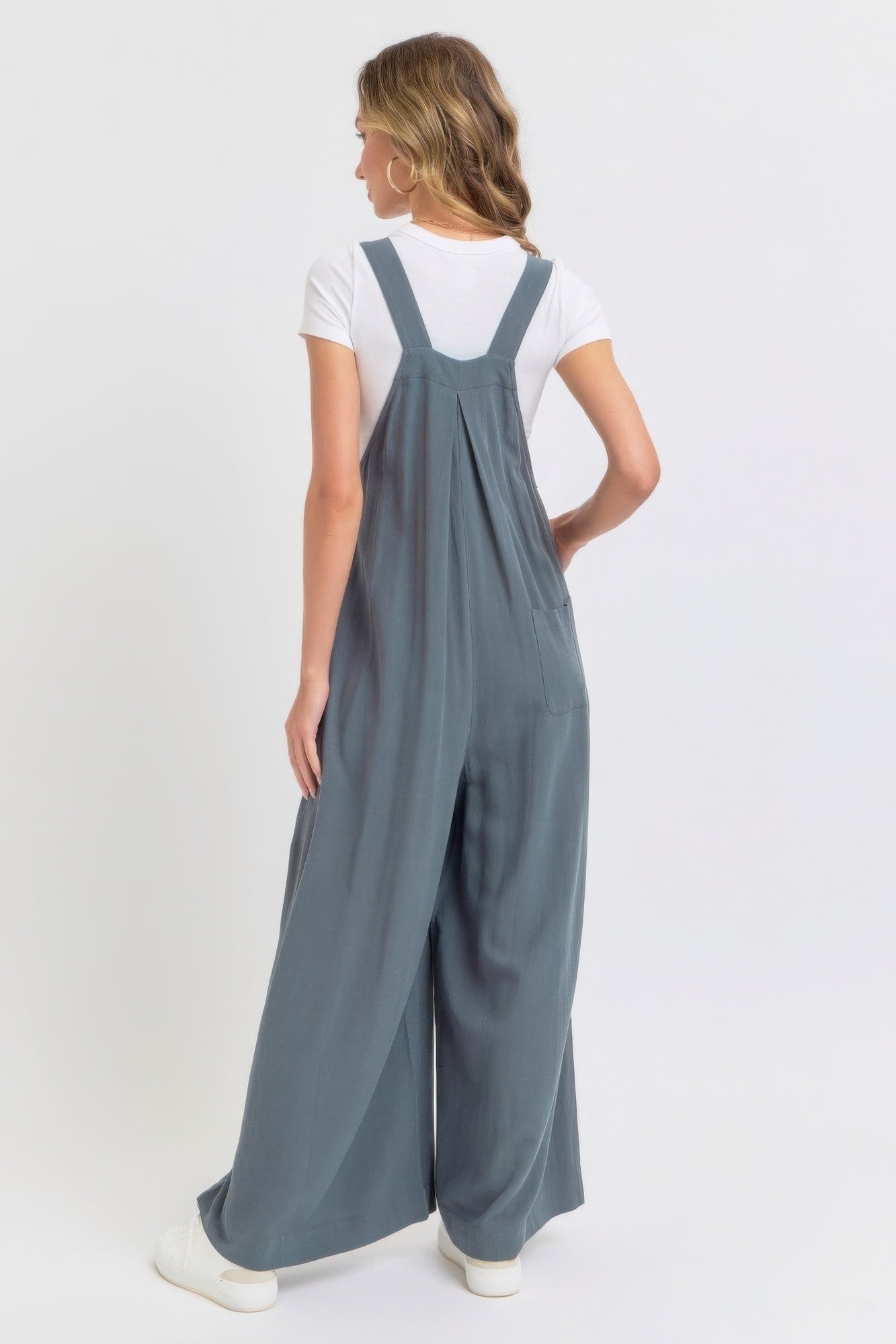 Overall Wide Leg Jumpsuit