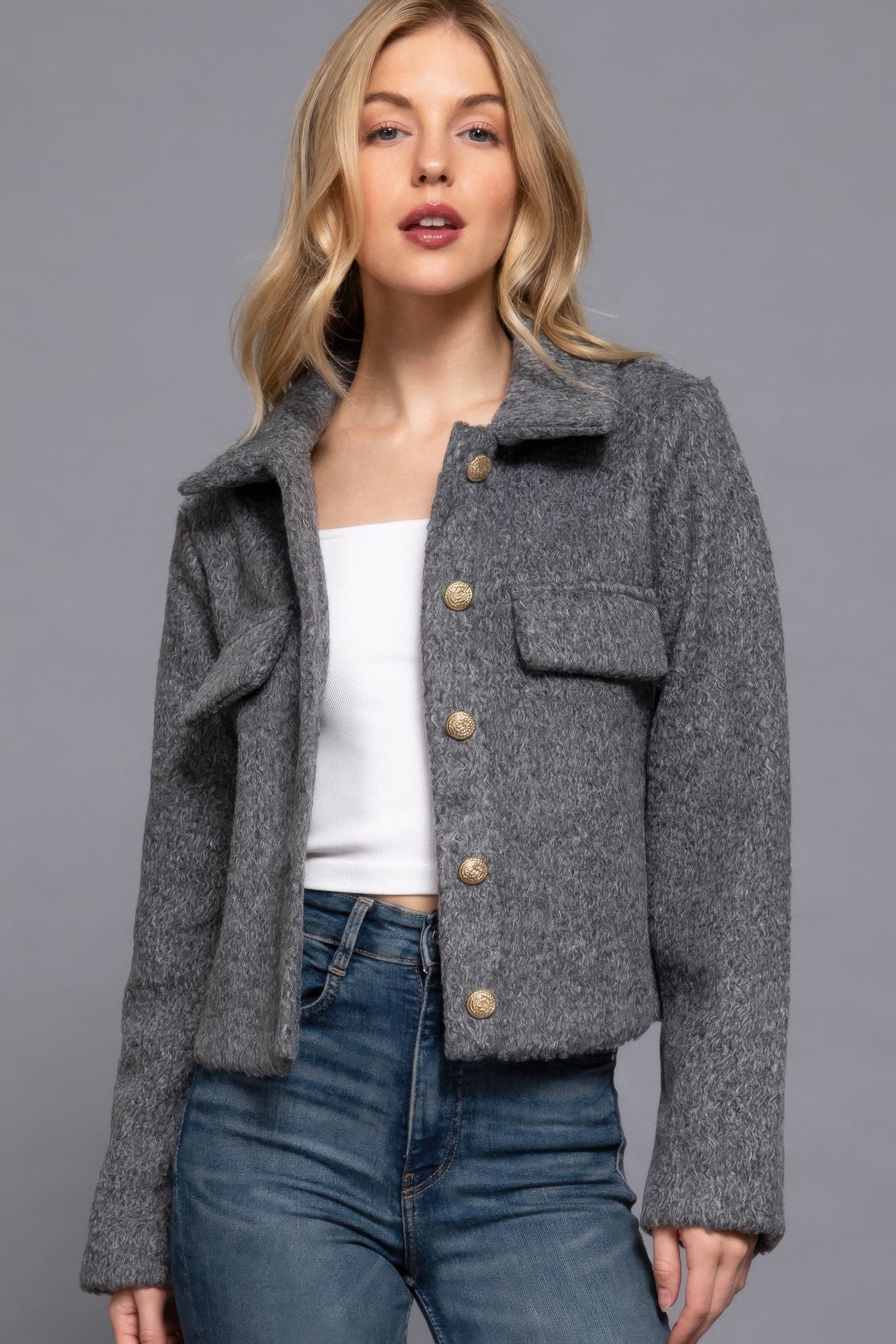 Teddy Fleece Short Jacket