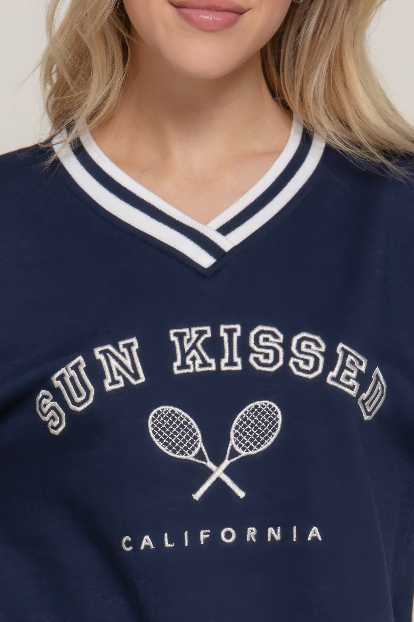 Long Slv Embroidered Sweatshirt