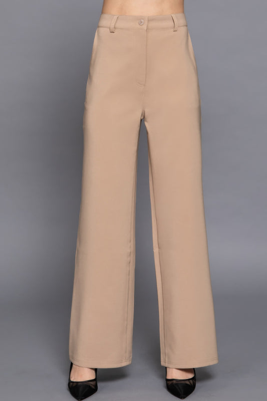 Straight Woven Long Pants